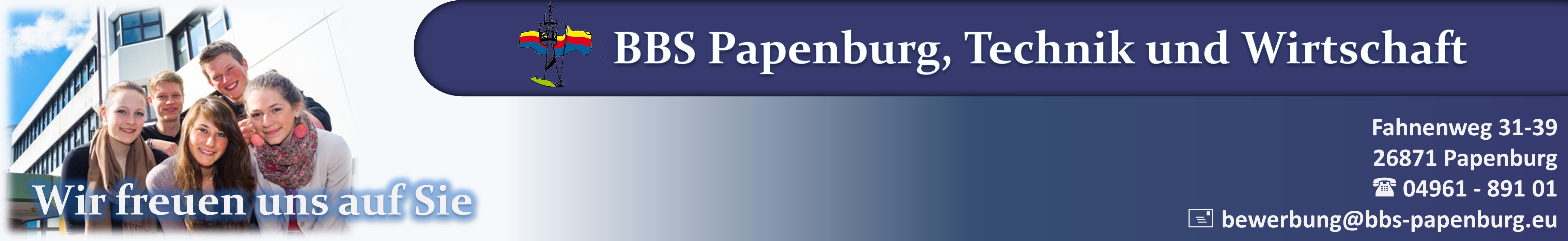 Anmeldeportal der BBS Papenburg, Technik und Wirtschaft